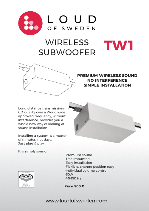 Loud Of Sweden Subwoofer TW1